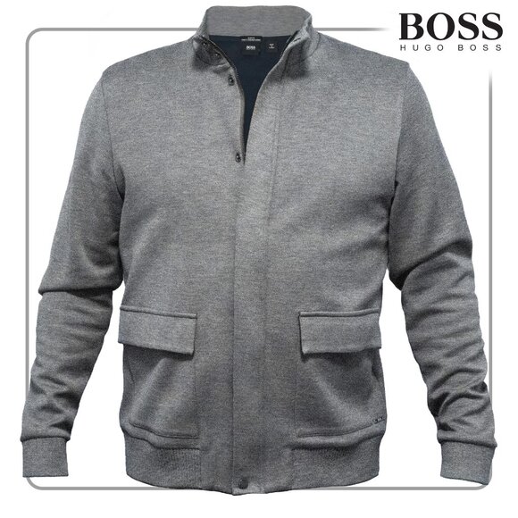 Hugo Boss Men's Grey Zip Sweater (size XL) - Picture 1 of 6